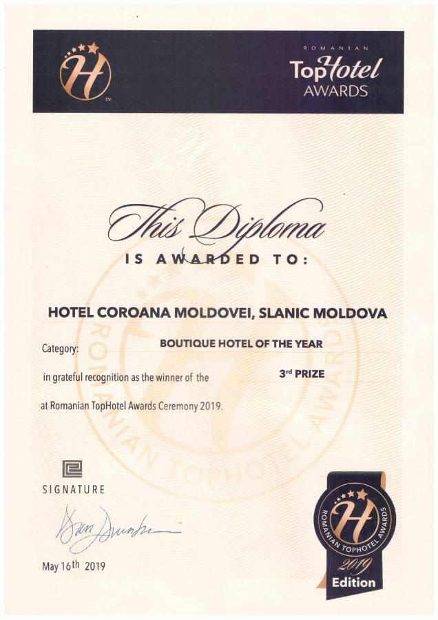 Hotel Coroana Moldovei Slanic-Moldova Bagian luar foto